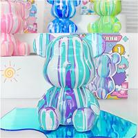 Lot de figurines Fluid Bear en vinyle, faites à la main, pour application de peinture DIY, fournitures pour vendeurs de rue - Violent Bear Noël Halloween