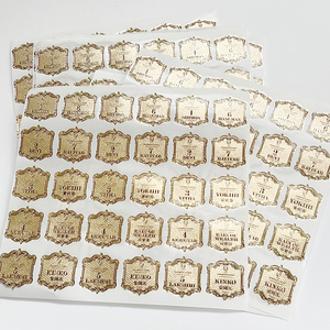 Personalized Gold Foil Waterproof <strong>Stickers</strong> for Sparkling Wine Non-Fading Colors with <strong>Strong</strong> <strong>Adhesion</strong> Labels - Product Image 2