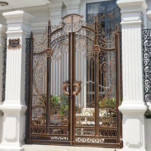 Puerta de Hierro de Estilo Francés de Lujo Hecha en Vietnam con Material de Acero Duradero - Product Image 1