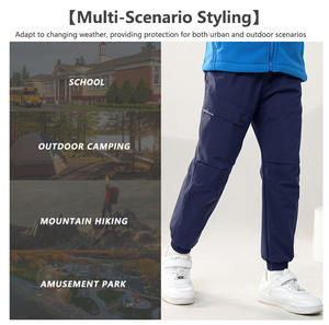 Winded winded מעובה פליז מעובה מכנסיים חיצונית לילדים סתיו/חורף חם טקטית - Product Image 3