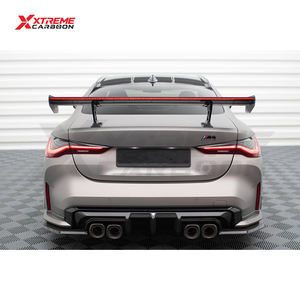 Alerón Trasero de Fibra de Carbono Seca Estilo Max con Luz <span class=keywords><strong>LED</strong></span> para BMW G80 M3 G82 G83 M4 M2 G42 M240i, Alerón de Cuello de Cisne y Divisor de Maletero - Product Image 6