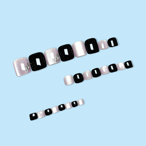 <span class=keywords><strong>Uñas</strong></span> <span class=keywords><strong>Postizas</strong></span> Brillantes <span class=keywords><strong>con</strong></span> Diseño de Cielo Estrellado, Ojo de Gato y Diamantes, <span class=keywords><strong>Uñas</strong></span> Artificiales de ABS, Venta al por Mayor, Parches Decorativos para <span class=keywords><strong>Uñas</strong></span> de los Pies - Product Image 5