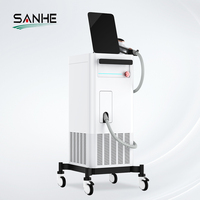 Machine d'épilation au laser à diode professionnelle, taille de spot interchangeable, 1800W, diode laser 755 808 1064nm