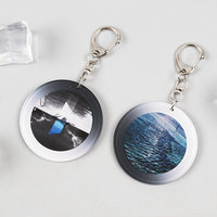 Acrylique Numérique Photo CD Porte-clés Écologique Personnalisé Mini Album Concert Star Marchandise Record Pendentif NFC Personnalisable