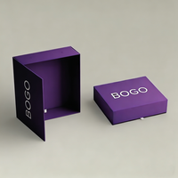 Boîtes cadeaux personnalisables en forme de livre, plusieurs couleurs, double porte, logos, estampage à chaud, impression quadricolore, carton gris épais magnétique