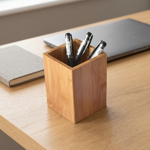 Handmade Wooden Pen Holder <b>Desk</b> Organizer Office Supplies Storage Pencil Cup <b>Rustic</b> Desktop Accessories - Product Image 5