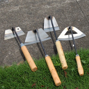 <span class=keywords><strong>Houe</strong></span> à légumes courbée en <span class=keywords><strong>acier</strong></span>, outil à main polyvalent pour l'agriculture et les fleurs, conception <span class=keywords><strong>creuse</strong></span> - Product Image 3