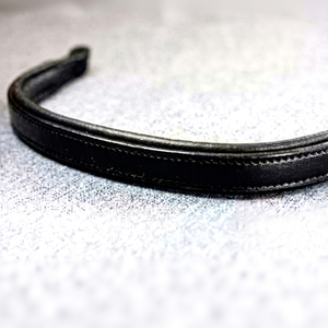 Nouvelle sangle de front en cuir sur mesure pour chevaux de dressage, réglable, meilleur prix de gros, fournisseur d'équipements équestres - Product Image 1