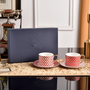 Juego de Tazas y Platos de Porcelana con Diseño de Estrellas Coloridas, Bañado en Oro, para Té de la Tarde, para Hoteles y Restaurantes, Taza de Café de Lujo con Platillo para Té - Product Image 3