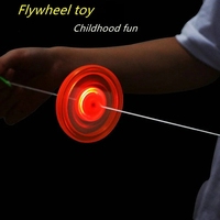 Jouet à faire tourner le volant d'inertie, Spinner Fidget, spectacle de lumière coloré, ligne clignotante, corde LED, roue lumineuse pour enfants, jouets lumineux à tirer