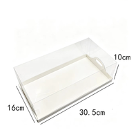 Barquette rectangulaire pour pain, gâteaux et desserts à emporter avec couvercle transparent
