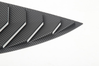 Couvercle d'obturateur de persienne de fenêtre d'angle arrière de voiture ABS pour Tesla Model Y 2019 2023 Kit de carrosserie de panneau de fenêtre de quart arrière