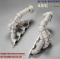 Collecteurs d'échappement Airon 304SS Performance avec joints flexibles, fixation directe pour Corvette C8 6.2L LT2, en stock, livraison rapide