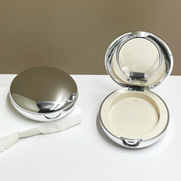 MINI Boîte compacte vide en plastique pour blush, 2,5g, en forme d'œuf, à couche unique, avec miroir, pour emballage cosmétique