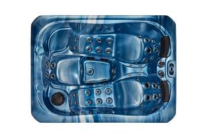 Jacuzzi roses pour 2 personnes, bain à bulles acrylique bleu, <span class=keywords><strong>spa</strong></span> <span class=keywords><strong>intex</strong></span>, jacuzzi, plein air - Product Image 3