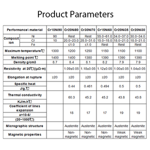 Fil en alliage NiCr Cr20Ni80 nu et solide, 0,44 mm, en nichrome pour chauffage constant, pour appareils de <span class=keywords><strong>cuisson</strong></span> domestiques, commande d'échantillon acceptée - Product Image 2