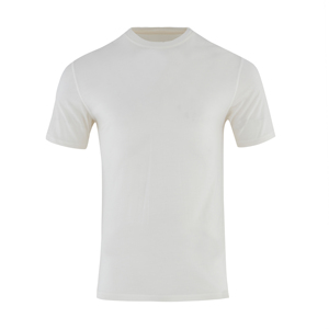 T-shirt blanc uni pour homme, col rond classique en coton, manches courtes, tee-shirt décontracté basique, haut d'été, coupe régulière, streetwear quotidien - Product Image 1