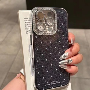 <span class=keywords><strong>Coque</strong></span> de téléphone pour <span class=keywords><strong>iPhone</strong></span> 17 16 15 14 13 Pro Max, style INS, avec diamants, vente en gros, étui de luxe pour femme, cadeaux d'affaires, fabrication OEM/ODM - Product Image 3