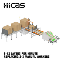 Empileur de palettes automatique HICAS SF8010, 8-12 couches/min, PLC, hauteur 1100 mm, remplace 3 ouvriers, scierie, bois, CE