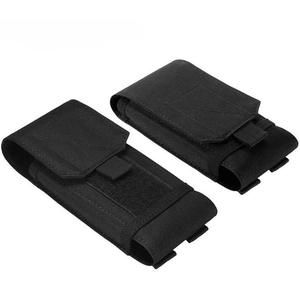 กระเป๋าคาดเอวลายพรางยุทธวิธีสีดำสำหรับโทรศัพท์มือถือขนาดใหญ่พร้อมส่ง - Product Image 2