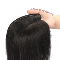 Extensions de cheveux naturels Remy 100 % authentiques, effet volume, couvrant le cuir chevelu, densité 120 %, nœuds invisibles, pour femmes ayant des cheveux clairsemés