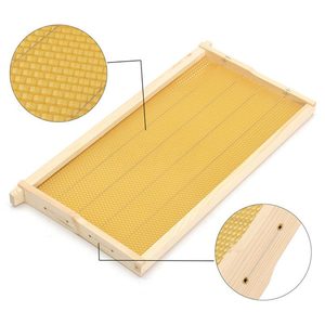 Équipement d'apiculture Cadre de ruche en bois avec fond de teint en cire d'abeille Cadre d'abeille en bois de pin de qualité supérieure - Product Image 2