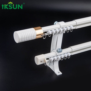 Iksun 7.9-14.8ft Inside Mount Cafe Large Window Long Simple Industrial Modern Extendable Curtain Rod - Product Image 3