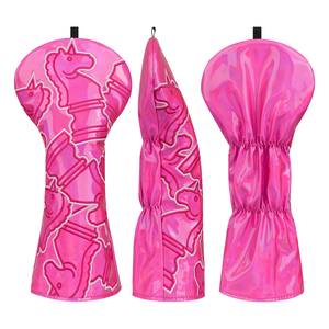 Housse de tête de club de golf rose brodée pour femme, élégante, accessoires de golf, cadeau, vente en gros - Product Image 4