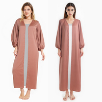 Robe en satin de soie multicolores pour femmes, robe personnalisée Abaya, robe musulmane pour femmes, Abaya élégante de Dubaï, Abaya de luxe pour femmes arabes