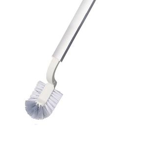 Sorbonne <b>Toilet</b> Brush Extended Aluminum <b>Handle</b> Soft Bristle Ergonomic Design For Household Bathroom Cleaning - Product Image 3