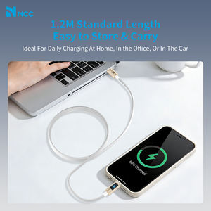 Cable USB a Tipo-C NCC de 66W XC-0404 con Pantalla Digital y Conectores de Aleación de Zinc de 1.2M, Carga Ultra Rápida PD (Negro Jet) - Product Image 2