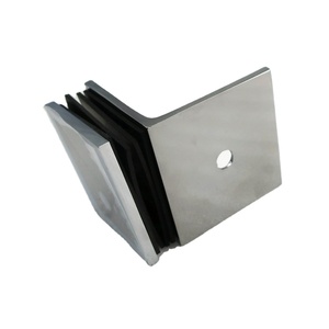 Đồng Thau Rắn Cửa Kính Side Kẹp Bracket 50x50MM - Product Image 1