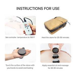 Hot stone massage kit borsa per il riscaldamento riscaldatore pietre - Product Image 4