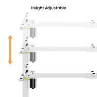 Vente en gros Table de bureau élévatrice électrique en hauteur, réglable en largeur, assise pour se lever, pied de cadre de base de bureau élévateur noir