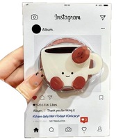 Support de téléphone magnétique rotatif en gros, style dessin animé, rétractable, universel, pour bureau, ornement de style Ins pour filles
