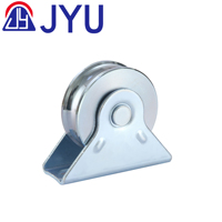 Haute qualité professionnel argent insonorisé porte coulissante en acier roue Durable solide Fixation vis porte fenêtre accessoires