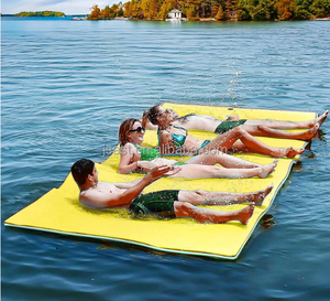 Inflatable <strong>Pool</strong> <strong>Float</strong> Water Spray Carpet Pad Sprinkler Splash Pad Water Pad with <strong>Foam</strong> Swimming Floating Mat - Product Image 3