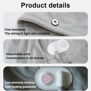 Wholesale 24v Electric Heat Throw Blankets Far Infrared Therapy Heating Blanket Safe <b>Thermostat</b> Electric Heated Blanket - Product Image 6