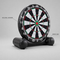 Cible géante gonflable de football et de fléchettes avec Velcro, en PVC, pour fêtes en extérieur, enfants et adultes, Noco