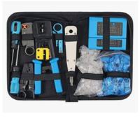 Kit d'outils réseau EZ RJ45 RJ11 RJ12, testeur de câble LAN, outil de réparation Ethernet, outil de sertissage avec jeu de fiches modulaires