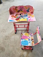 Ensemble Chaise et Bureau d'Étude pour Enfants en MDF Léger, Hauteur Réglable, Facile à Nettoyer, Mobilier Scolaire et Domestique, Sécurité, Nouveau Design, Salon