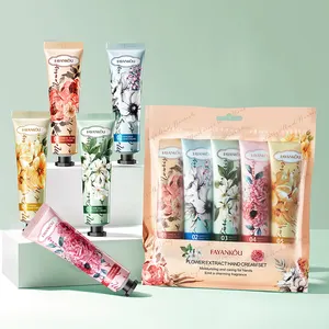 OEM ODM FAYANKOU Private Label Hand Care Brighten Hand Skin Smooth Flower Hand Cream