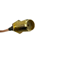 Câble assemblé RG316 en cuivre à prix usine, connecteur SMA femelle vers SMA femelle coudé