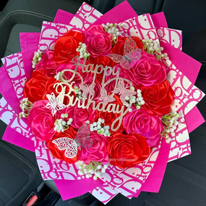 Bán Buôn Thiết Kế Hoa Giấy Gói Không Thấm Nước Sang Trọng Hàn Quốc Giấy Gói Giấy Cho Bouquet 20 cái/túi - Product Image 6