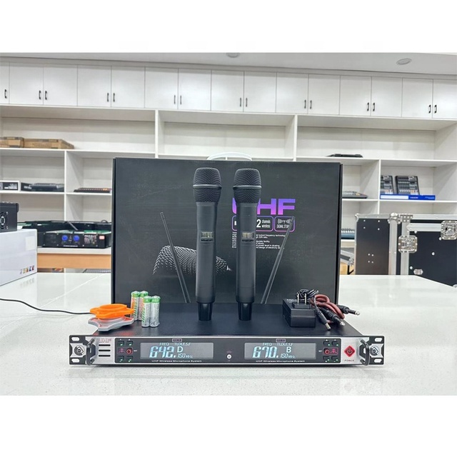 RC2100 High Quality Dual Channel Infrared UHF Wireless Microphone