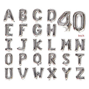 Penjualan terlaris balon Helium lapisan huruf balon Alphbet A-Z emas 40 inci/perak/merah/biru/mawar emas 16" - Product Image 6