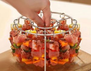 เข็มย่างแนวตั้งแบบโลหะสำหรับหม้อทอดไร้น้ำมัน ใช้กับกระทะย่างในครัว - Product Image 3