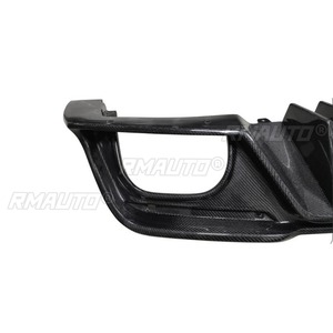 Real Carbon Fiber Look Car Rear Bumper Lip Rear Bumper <b>Splitter</b> For Ford Mustang AC 2018-2022 Body Kit Car Accessories - Product Image 6