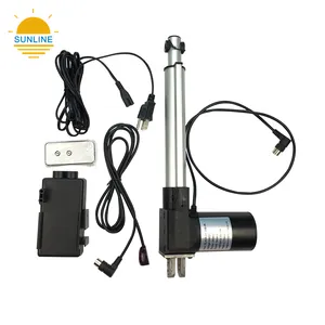 Heavy Duty 3000N/660lbs Linear Actuator 6 inch DC 12V with Mounting Brackets and Wireless Remotr