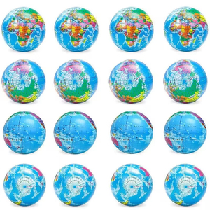 Pallina Antistress Personalizzabile con Logo, <span class=keywords><strong>Globo</strong></span> Terrestre in PU, Giocattolo Promozionale 2025 - Product Image 3